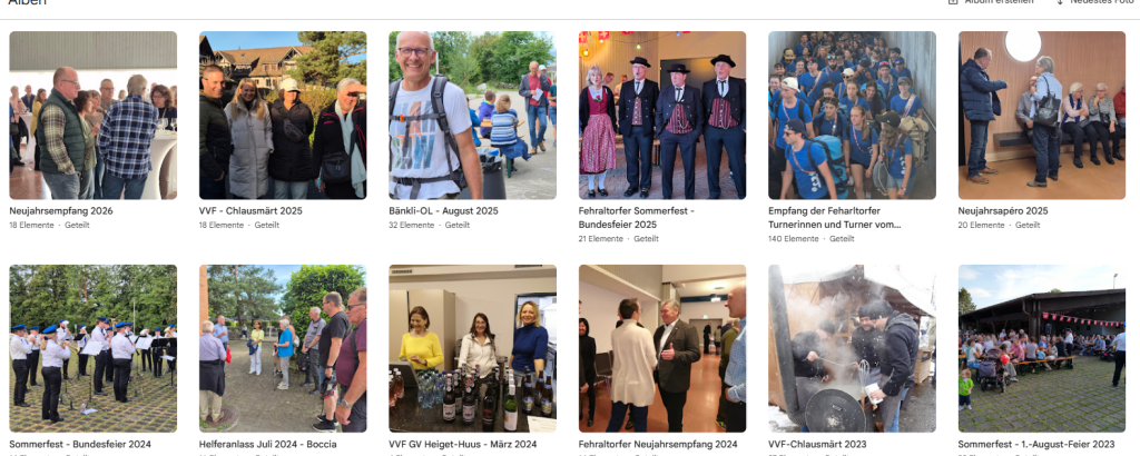 Fotoarchiv - Bilder von vergangen Anlässen