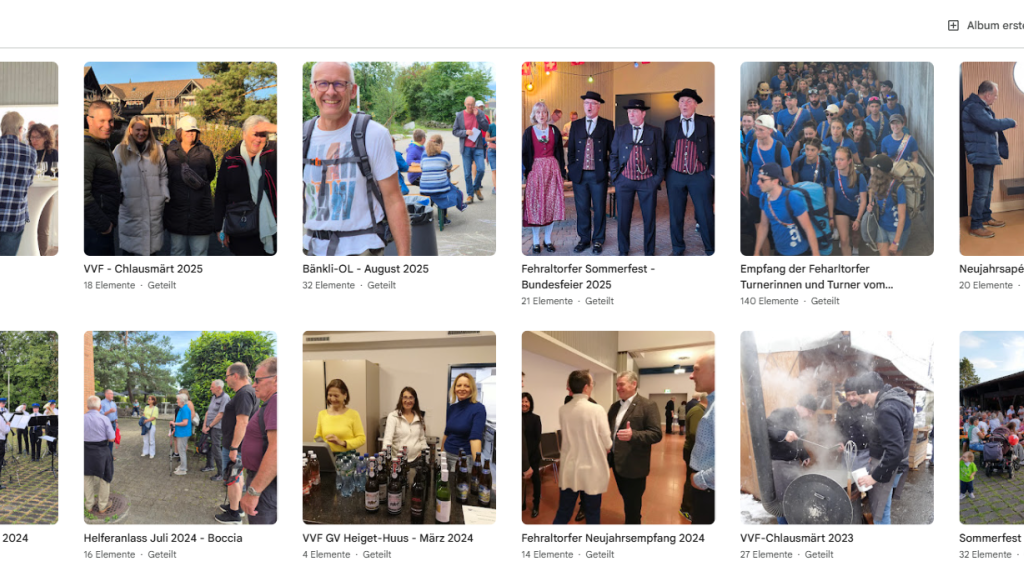 Fotoarchiv - Bilder von vergangen Anlässen